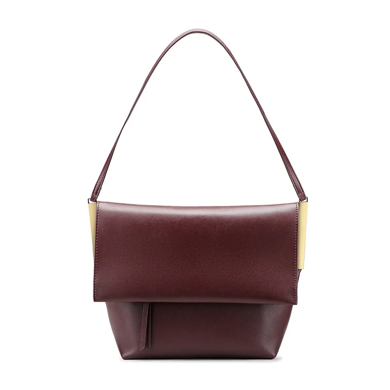 

Women Genuine Leather Bag 2018 Luxury Messenger Bag Envelope Shoulder Bags Black Wine Red Female Fashion Handbag Wholesale