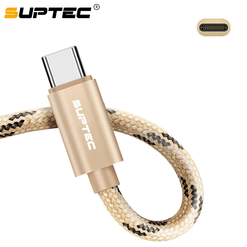 

SUPTEC USB Type C Cable For Xiaomi Redmi Note 7 USB-C Mobile Phone Fast Charging Type-C Cable for Samsung Galaxy S9 S8 Plus S10