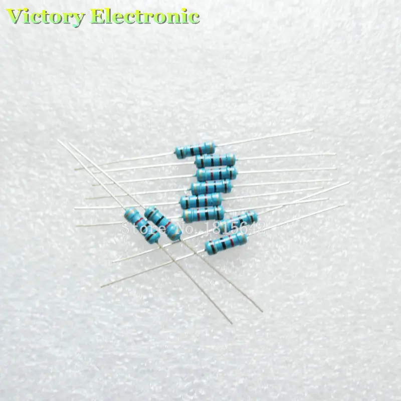 50PCS Lot New 1 2W 0 5W 1 Resistor 120 ohm Metal Film Resistor Color Ring