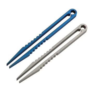 

TC4 Titanium Steel Industrial Tweezers Gear Clamp Clamping Gadget Travel Clip Mini Pocket Multipurpose Tool Outdoor