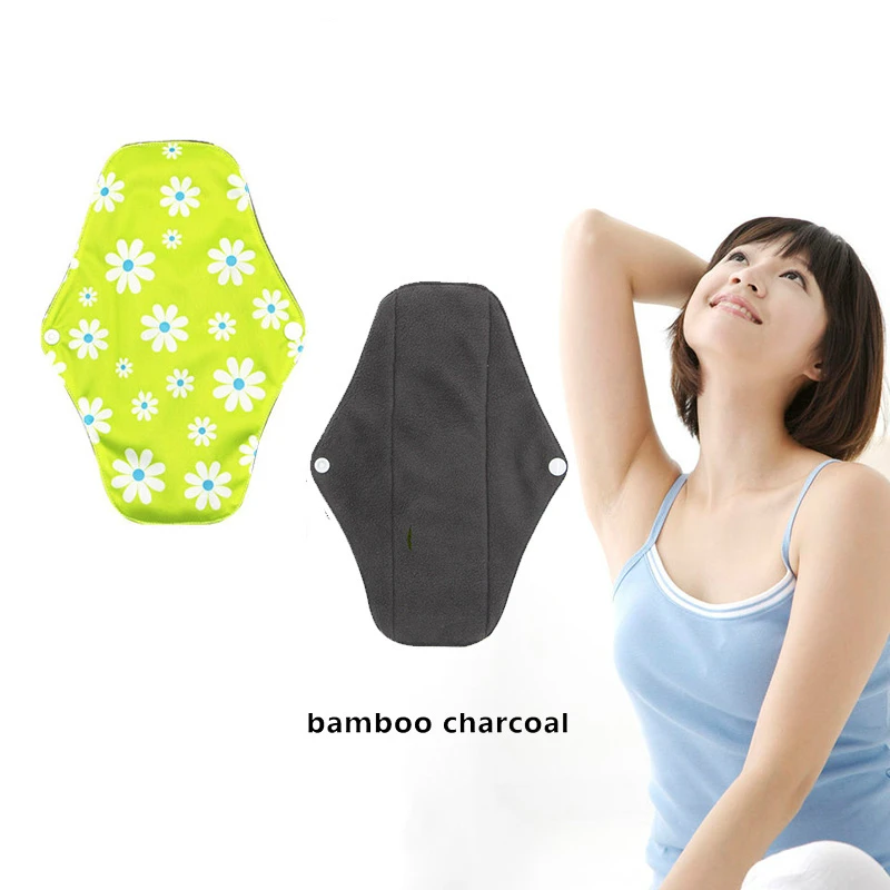 

18*25.5cm Bamboo Cotton Mama Reusable Menstrual Cloth Sanitary Pads Napkin Waterproof Panty Liners Women Feminine Hygiene