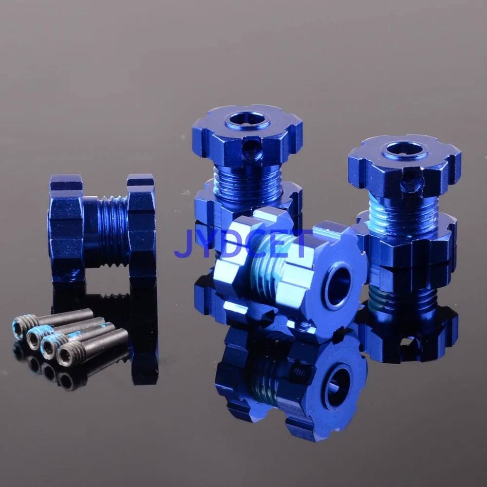 

TRV5353X Blue Anodized 17mm Wheel Hex Hubs Splined Revo E-Revo E/T-Maxx for Traxxas