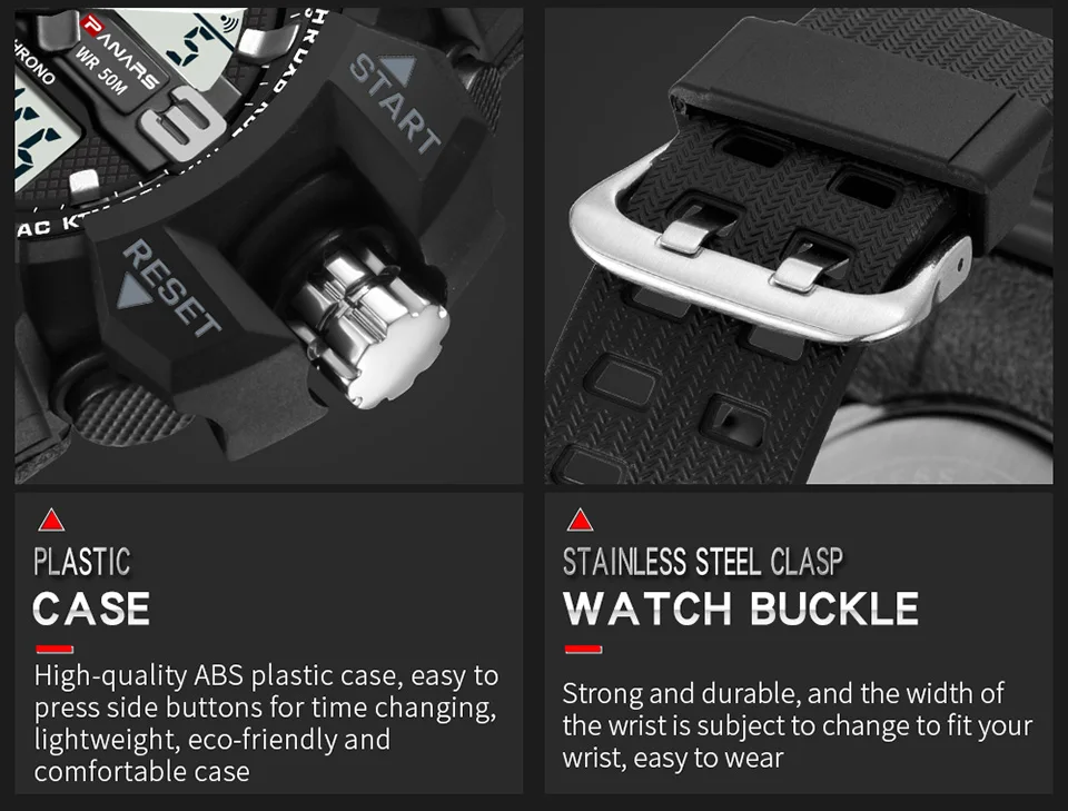 2018 PANARS Military Digital-watch Men/'s G Style Fashion Sports S Shock Army Watch LED Electronic Digital Wrist Watches for Men (14)