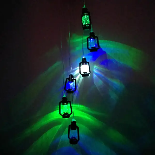 Adeeing Solar Powered Color Changing Wireless Wind Chimes Led