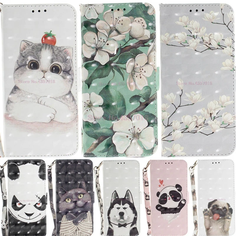 

3D Wallet Cases For SAMSUNG Galaxy A8+ A8 Plus 2018 SM-A730F A730F/DS Wallet Covers Book Flip Cases On A8Plus 2018 Full housing