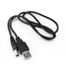 Usb 포트 dc 포트 충전 케이블 5.5*2.1mm 5 v dc 배럴 잭 전원 케이블 커넥터 데이터 케이블 구리 코어 안전(China)