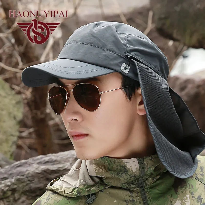 Mens Hats and Caps Brand New Summer Style Visor Sun Hat With Neck