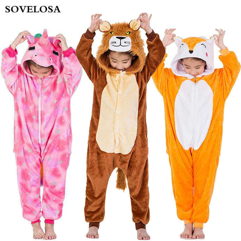 

Kigurumi Pajamas For Children Girls Unicorn Anime Panda Cosplay Onesie Baby Costume Boys Sleepwear Jumpsuit Licorne Pyjamas Kids