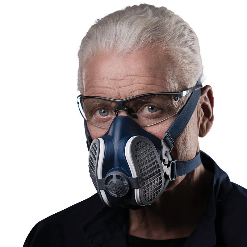

Dust Mask Dust-proof Half Face Activated carbon Mask Working Anti-pollution Anti-fog Anti-flu virus PM2.5 Respirator Gas masks