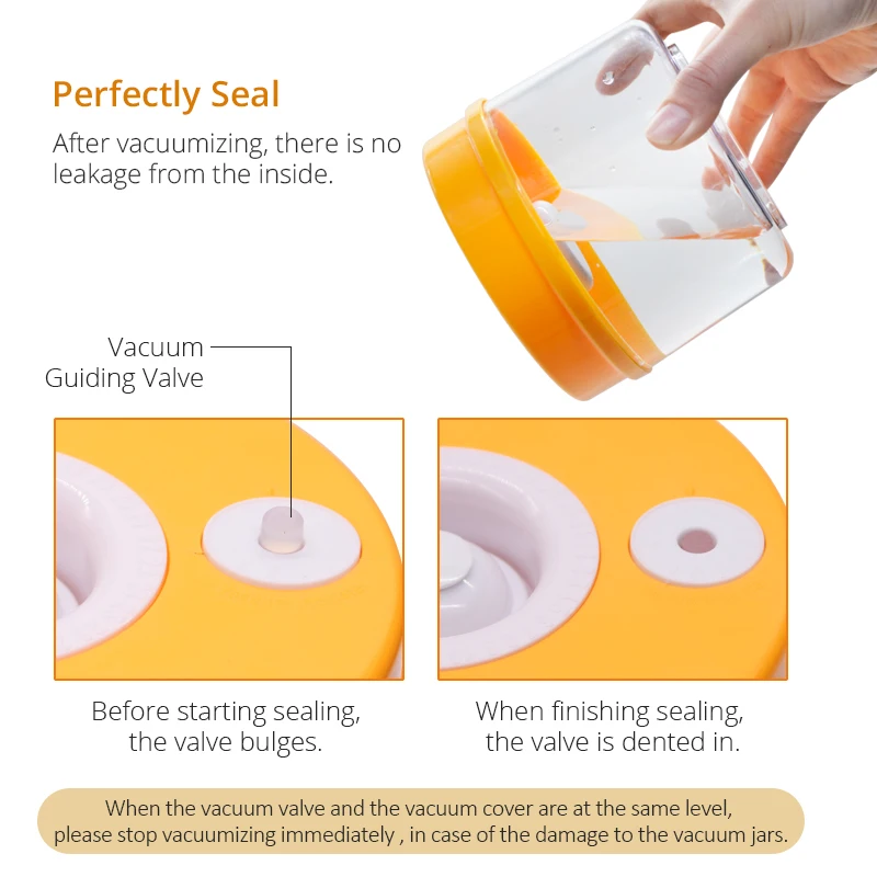  TINTON LIFE Kitchen Food Vacuum Containers Sets Vacuum Sealer Machine Fresh Keeping Canister ( 2200 - 32850608142