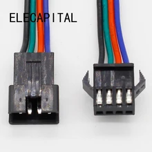 10 пар 4pin JST разъем Мужской Женский кабель для SMD 5050/3528 RGB цвет светодиодные полосы провода WS2801 LPD8806 RGB светодиодные полосы
