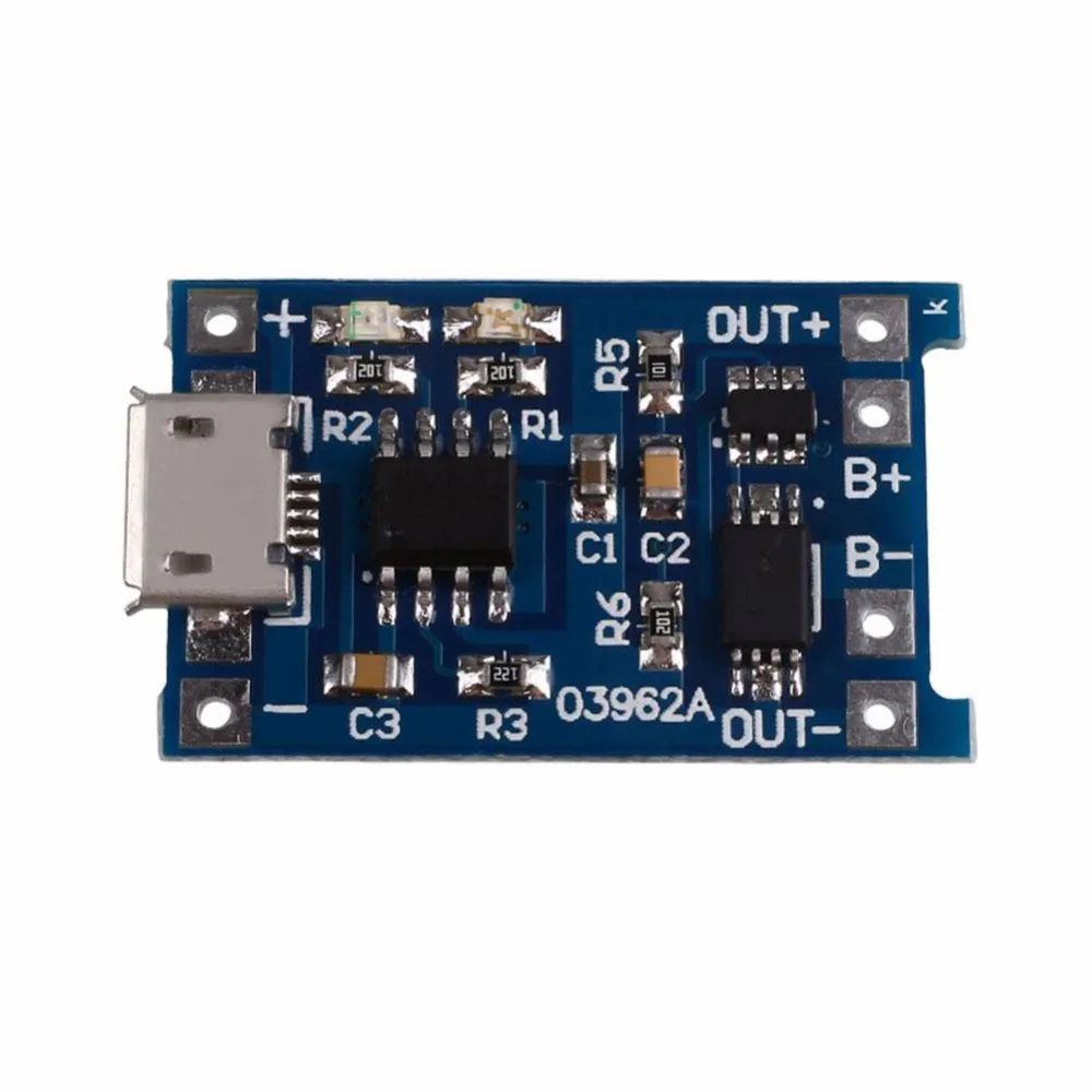 

1PCS Micro USB 5V 1A 18650 Lithium Battery Charger Module Charging Board With Protection