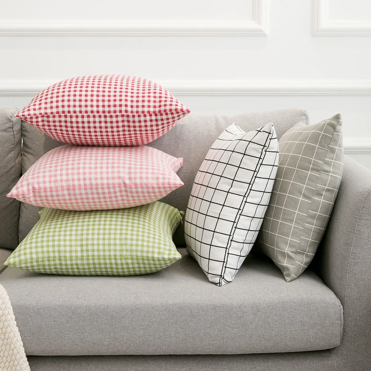 

Colorful Geometry Pattern Cushion Cover Geometric Printed Pillowcases Linen Cotton Pillow Covers Sofa 45x45cm Cushion Cover