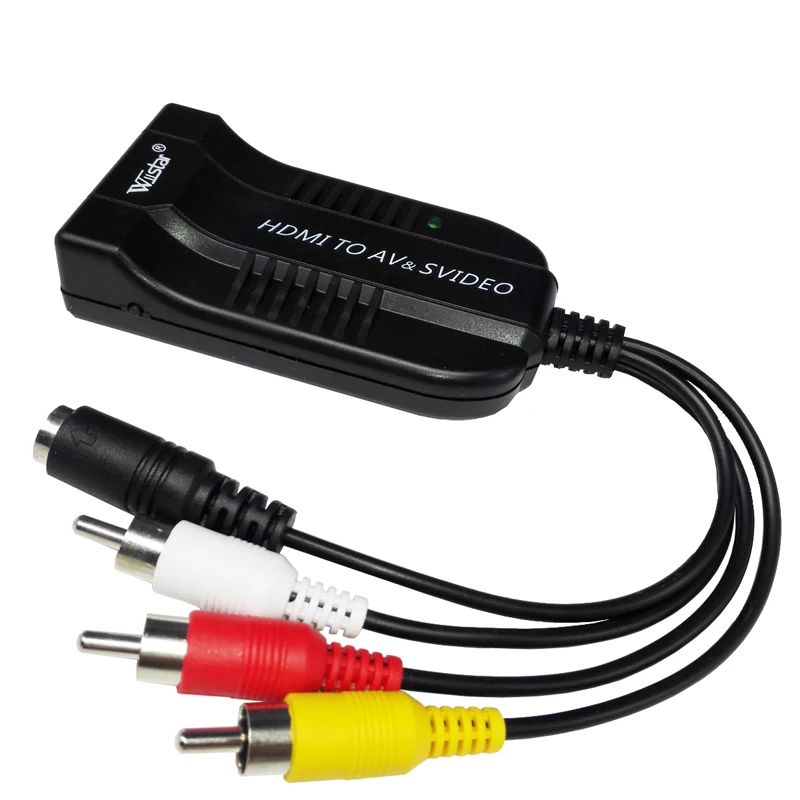 Wiistar HDMI в AV CVBS S видео конвертер адаптер композитный R/L аудио 1080 P HDMI2 AV CVBS S видео конвертер