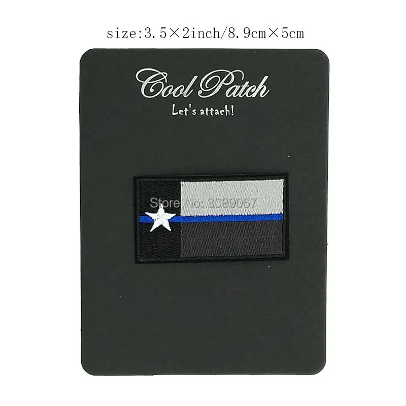 Thin Blue Line Texas state Tactical US USA Flag BIKER VEST PATCH Black Grey Embroidered Motorcycle Badge MILSPEC DARK hook loop | Дом и сад