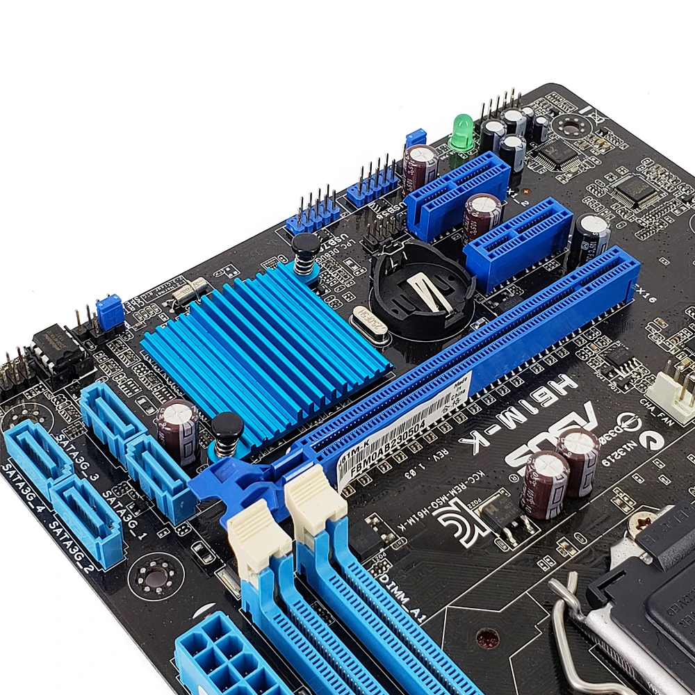 Asus H61M-K настольная материнская плата H61 розетка LGA 1155 Для Core i3 i5 i7 DDR3 16G SATA2 USB2.0 Micro ATX оригинальная б/у материнская плата