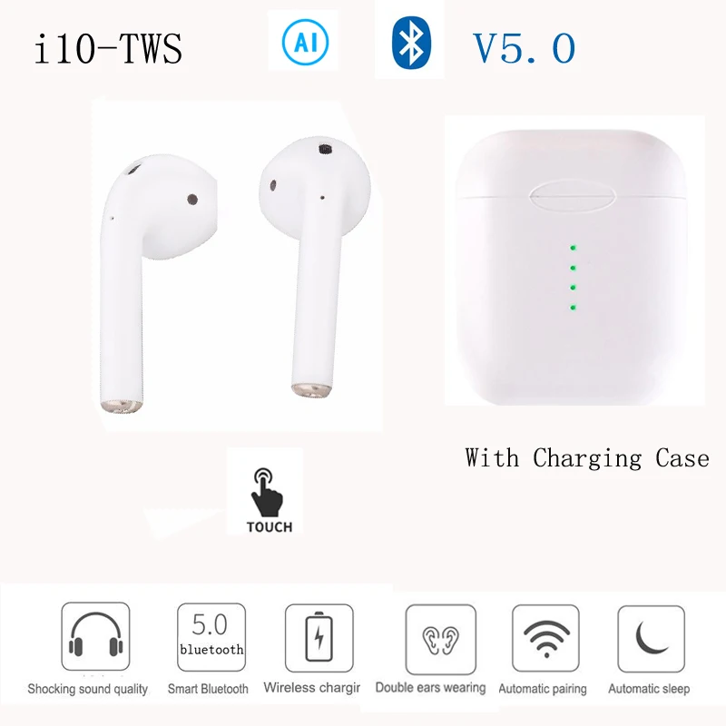 Bluetooth НАУШНИКИ i10 TWS - купить