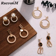 Модные блестящие круглые серьги-гвоздики, точная инкрустация, золото, серебро, цветные стразы, серьги для женщин, ювелирные изделия для свадьбы, вечеринки