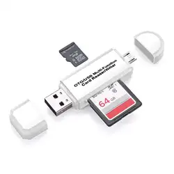 Портативный USB 2,0 High Speed кард-ридер для смартфона Windoes 8,7, Vista XP и т. д. компьютер MicroSD, SD, TF
