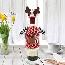 Крышка для стакана из винная бутылка-охладитель пальто крышка для бутылки с красным вином рождественские украшения подарочный винный набор сумка Кухонные принадлежности 1 шт