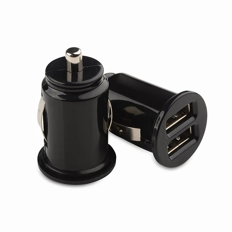 Portefeuille Mini Dual USB Car Charger For iPhone 7 Plus 8 X Xiaomi Redmi 4x Note 4 Samsung Galaxy S8 Mobile Phone Car Cigarette (5)