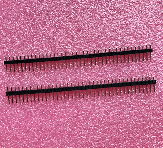 

10pcs 40 Pin 1x40 Single Row Male 2.54 Breakable Pin Header Connector Strip Black