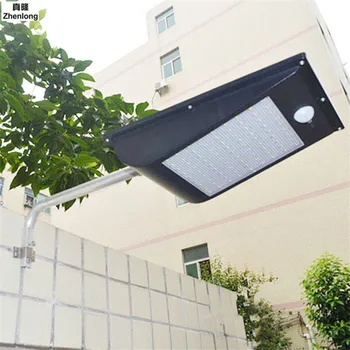 

IP65 Waterproof 81 LED Solar Light 2835 SMD White Solar Power Outdoor Garden Light PIR Motion Sensor Pathway Wall Lamp 3.7V