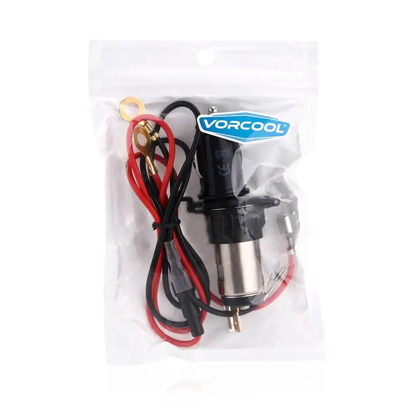 12v instalación enchufe encendedor enchufe con resorte plegable tapa baas za02