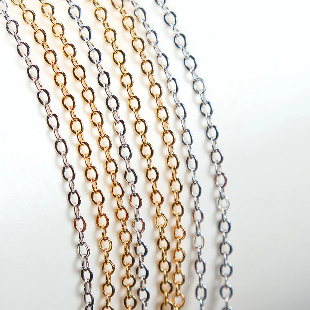 Aliexpress.com : Buy 1M/Pack Ear Wire Line Chain Gold Plated Chain For