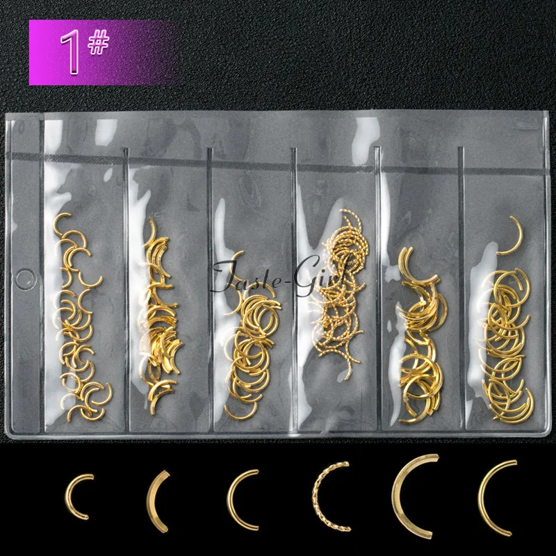 اساليب متباينة قوس على شكل شريط الذهب معدن 3d مسمار الفن زينة سبائك سحر لالمسامير اكسسوارات لوازم أدوات اساليب متباينة قوس على شكل شريط الذهب معدن 3d مسمار الفن زينة سبائك سحر لالمسامير اكسسوارات لوازم أدوات