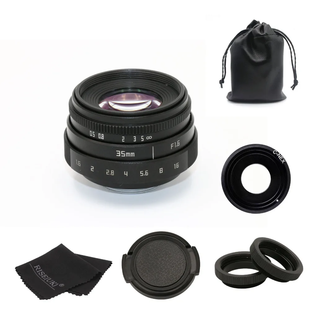 Новый для fujian 35 мм f1.6 C крепление объектив камеры видеонаблюдения II + сумка 37 УФ