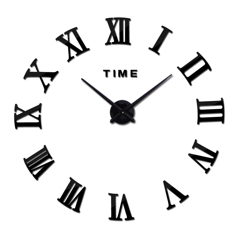 Новое украшение для дома настенные часы Кварцевые Металлические зеркальные настенные часы модные персональные diy круглые Настенные часы для гостиной