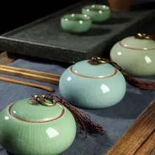 6 стилей Китай Керамическая пряность для чая орехи, еда герметичные керамические банки для хранения Контейнер Caddy сахар солонка бак, канистра u-выбор