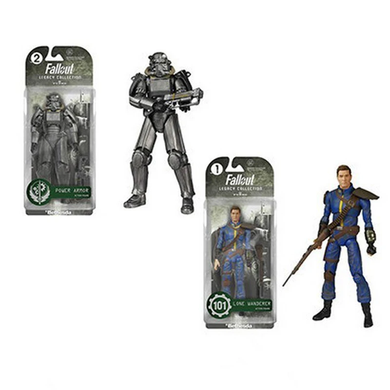 Elsadou Fallout 4 Action figure PVC 8 Power Armor Out of Clothin Toys font b Doll