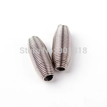 

100pcs/lot Rhodium Spring beads caps metal tube Caps DIY Jewelry Accessories Findings F2034
