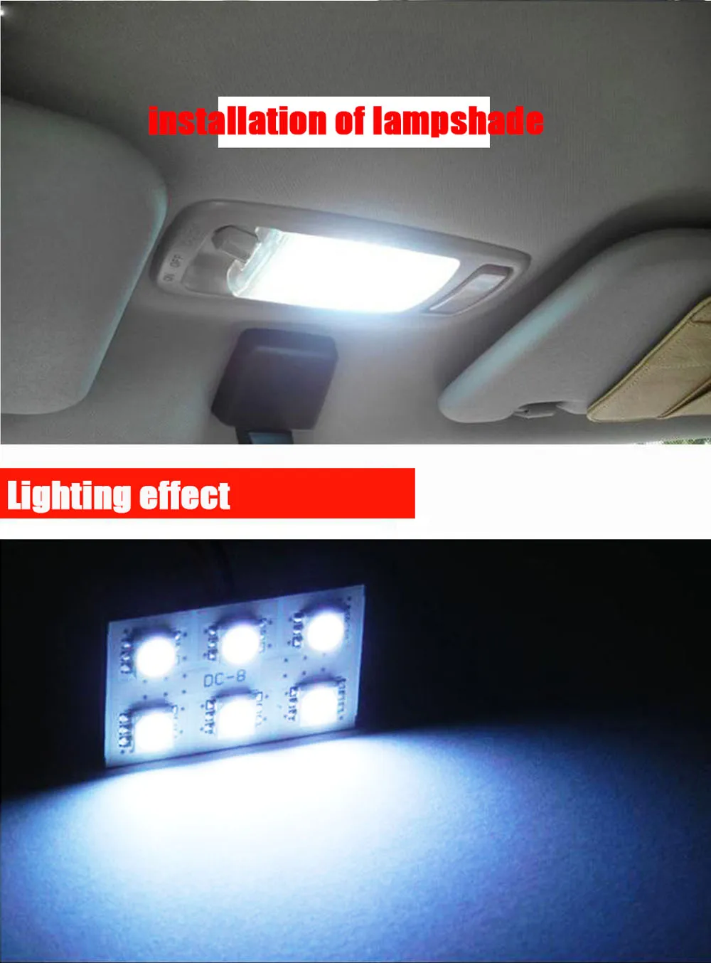 car led reading light festoon 31mm 36mm 39mm 41mm T10 lamp auto led light 8