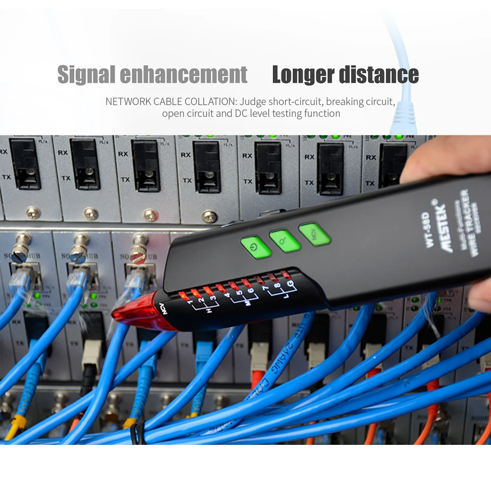 KKmoon телефонный провод трекер RJ11 RJ45 электрическая линия поиск тестирования кабельный тестер Ручной линии Finder