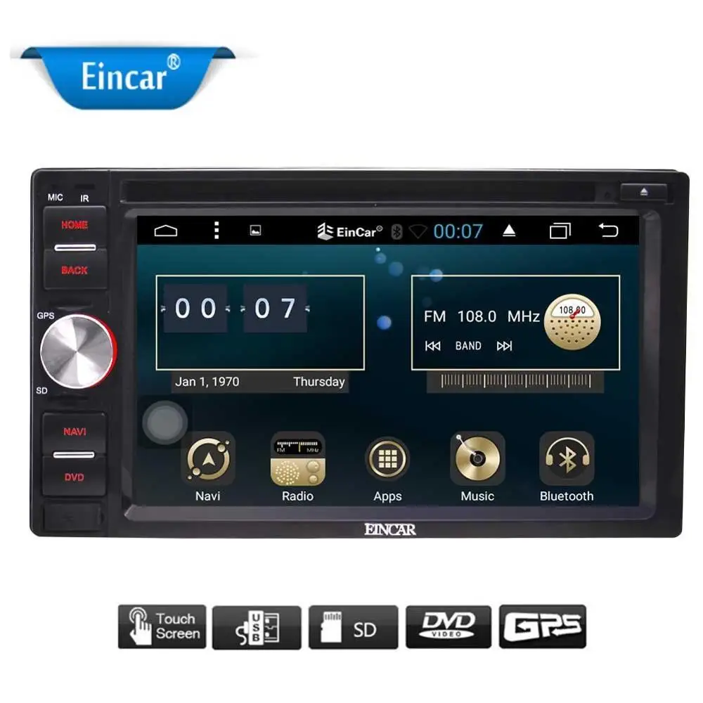 Excellent GPS Navigation for Car Android 6.0 Double Din 2 din Car Stereo with 6.2