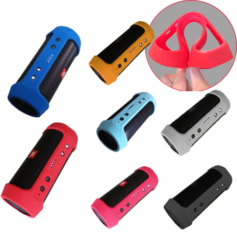 

Soft Silicone Wireless Bluetooth Speakers Cases Bag For JBL Charge 2 Charge2+ Charge 2+Storage Portable Cover Travel Speaker Box