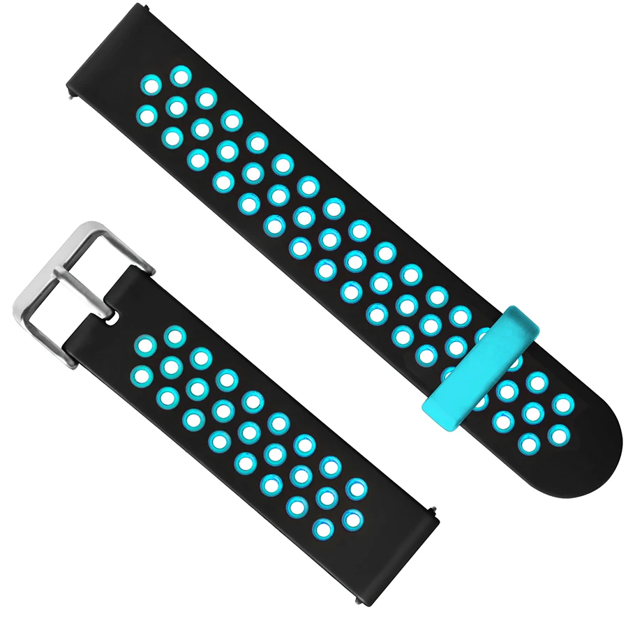 Ремешок силиконовый для часов Amazfit GTR браслет Huami Stratos 3 2 2S Pace GTS Bip S U 47 мм 42 22/20