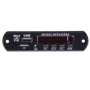 

Car Music MP3 WMA Decoder Board Panel 12V Audio Decoder Board Module AUX USB TF FM Car MP3 Player With Remote Controller