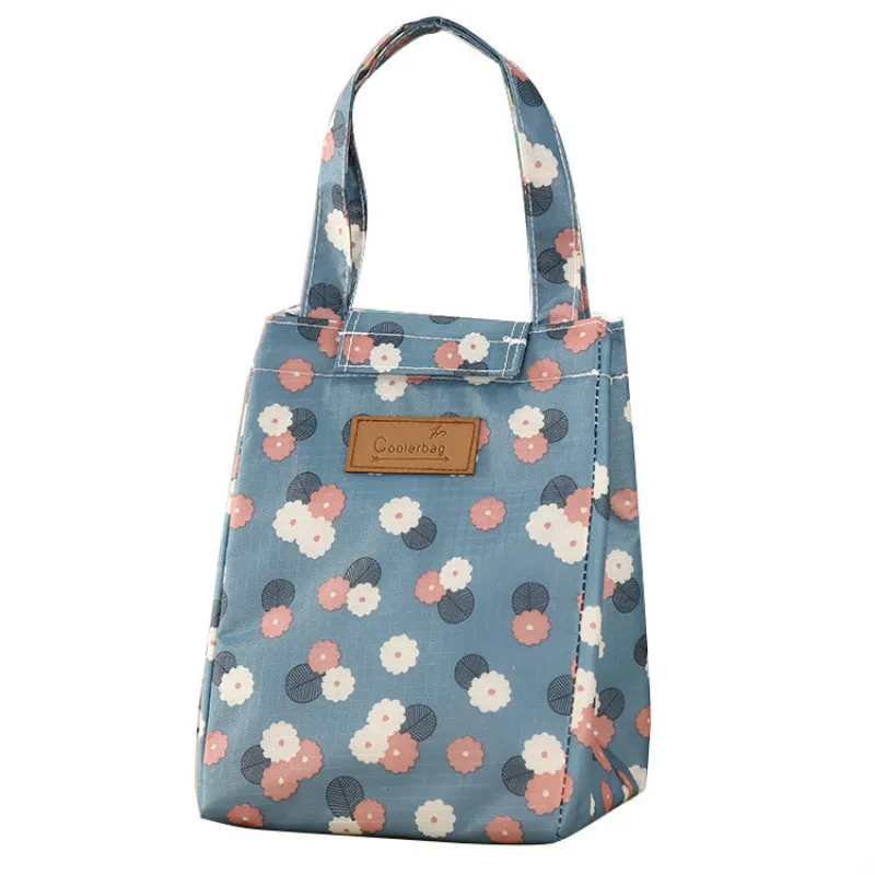 

Thermal Picnic Tote Bags Fashion Printing Lunch Bags Cooler Flower Storage Women Men Food Insulation Bag