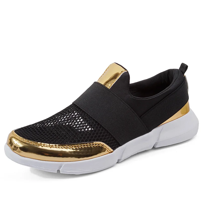 EOFK/Новые дизайнерские женские кроссовки; летние дышащие туфли на плоской подошве с сетчатым верхом; женские слипоны на плоской подошве; женская обувь; женская повседневная обувь - Цвет: 01 Mesh Black