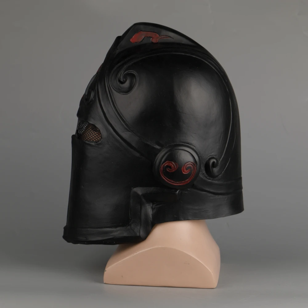 Game Fortniter Mask Cosplay Black Knight Legend Orange Skin Masks Latex Halloween Party Prop Dropshipping (37)