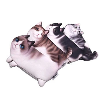 

2018 Cute Cat Makeup Case Travel Organizer Cosmetic Bags Necessery Toiletry Cosmetics Case 3D Printing Storage Pouch Bags