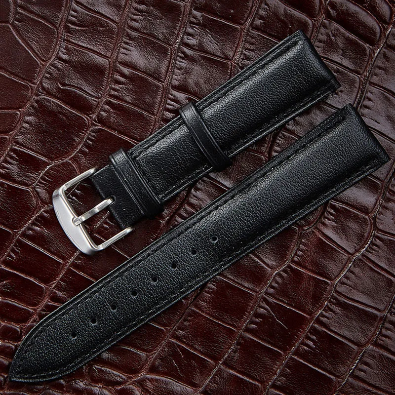 12MM 14MM 16MM 18MM 20MM 22MM 24MM Genuine Leather Watches Band Watch Strap Watchband For Any | Наручные часы