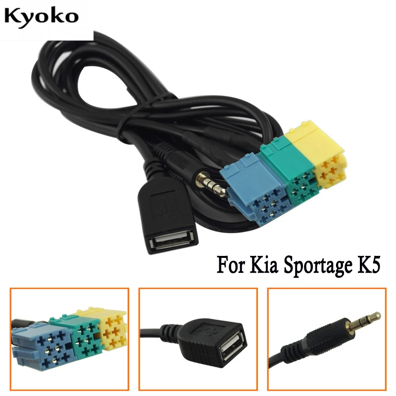 Оригинальные разъемы для USB адаптера Kia Sportage K5 Forte Soul|Кабели адаптеры и разъемы| |