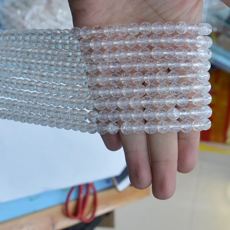 

4mm 6mm 8mm 10mm Synthet Nature Stone Matte White Color Round DIY Loose Beads For Bracelet Necklace Making Wholesale