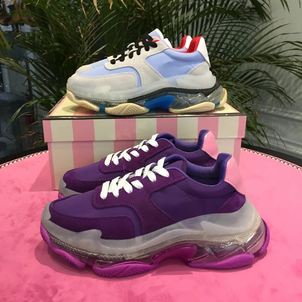 

Ins Hot Shoes Woman Casual Sneakers Crystal Sole Platform Sneakers Women Zapatos De Mujer Couple Sneakers 35-44 Tenis Feminino