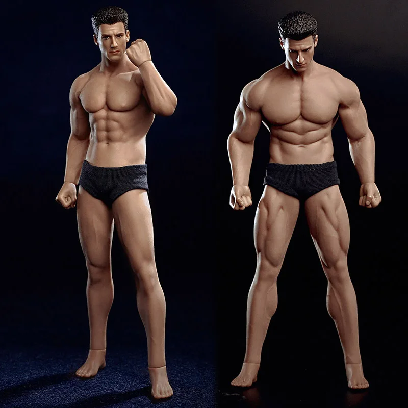 

1/12 Scale TM01A TM02A Scale Super Flexible Male Muscular Man Body With Head Carving For 6"Action Figure Body Doll Toy